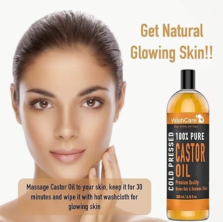 WishCare Premium Cold Pressed Castor Oil For Healthy Hair and Skin