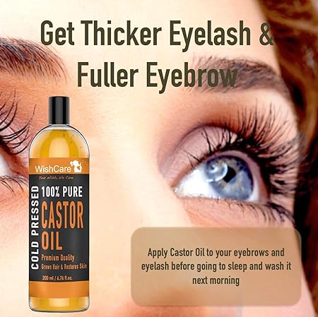 WishCare Premium Cold Pressed Castor Oil For Healthy Hair and Skin