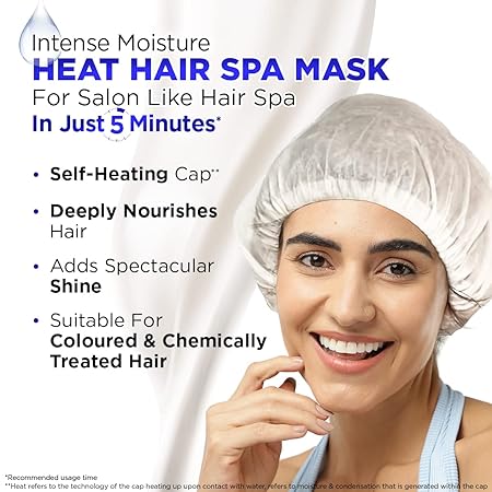 BBLUNT Intense Moisture Heat Hair Spa Mask with Jojoba Oil & Vitamin E for Salon