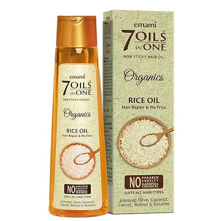 Emami 7 Oils In One Organics Rice Oil Hair Repair