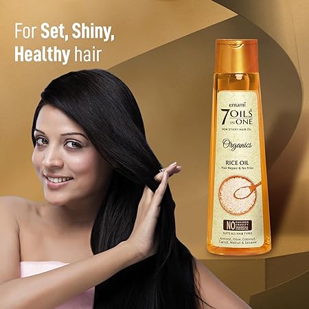 Emami 7 Oils In One Organics Rice Oil Hair Repair