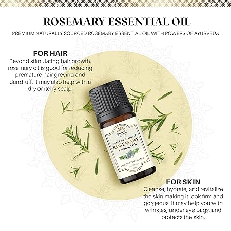 Khadi Earth 100% Pure and Natural Rosemary Essential Oil