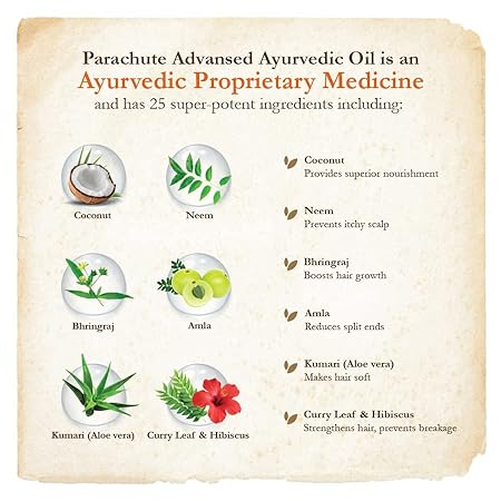 Parachute Advansed Ayurvedic Coconut Hair Oil