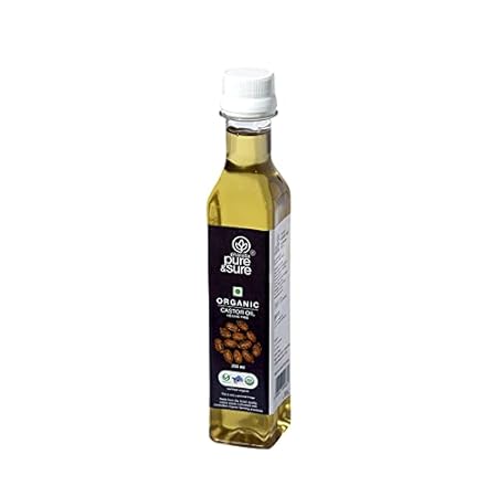 Pure & Sure Organic Castor Oil, Pack of 2
