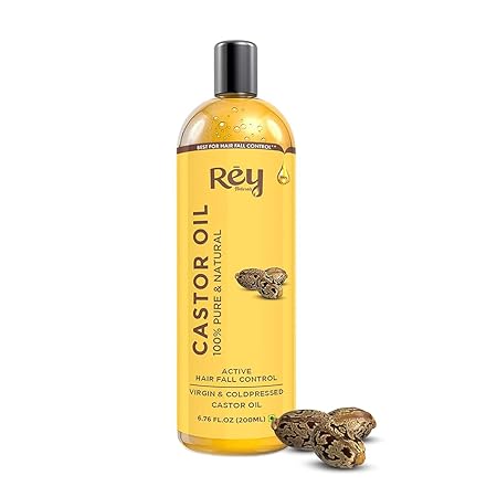 Rey Naturals Castor Oil (Arandi Oil) | Cold Pressed for Hair & Skin Care