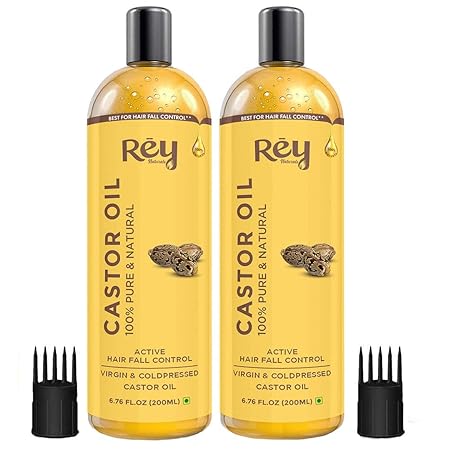 Rey Naturals Castor Oil (Arandi Oil) | Cold Pressed for Hair & Skin Care
