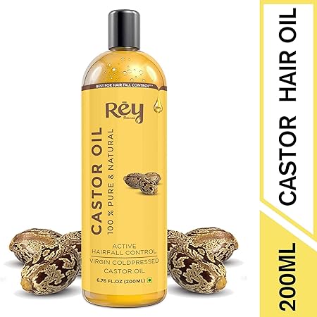 Rey Naturals Castor Oil (Arandi Oil) | Cold Pressed for Hair & Skin Care
