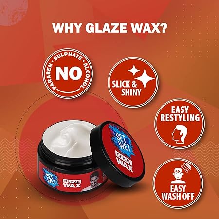 Set Wet Hair Wax For Men - Glaze Wax
