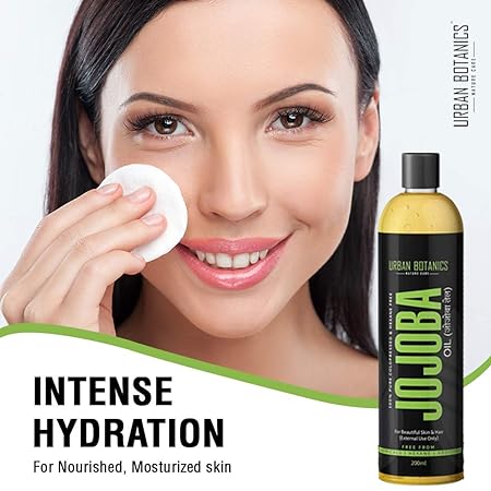 UrbanBotanics Cold Pressed Jojoba Oil for Skin & Hair - Virgin & Unrefined