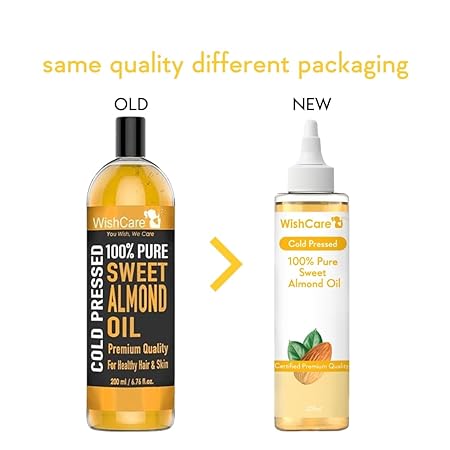WishCare Pure Cold Pressed Sweet Almond Oil