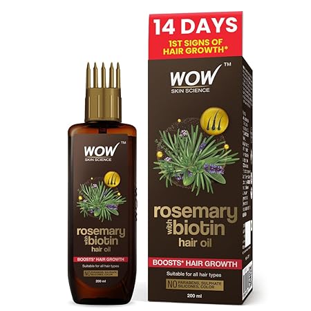 WOW Skin Science Rosemary with Biotin Hair Growth Oil