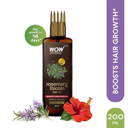 WOW Skin Science Rosemary with Biotin Hair Growth Oil