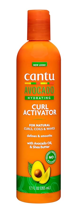 Cantu Avocado Curl Activator Cream With Avocado Oil & Shea Butter 12 Oz