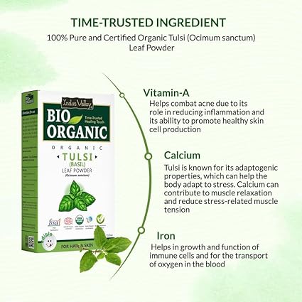 Indus Valley 100% Organic Tulsi Powder