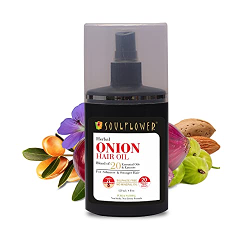 Soulflower Amla & Onion Hair Oil for Hair Growth & Hair Fall Control