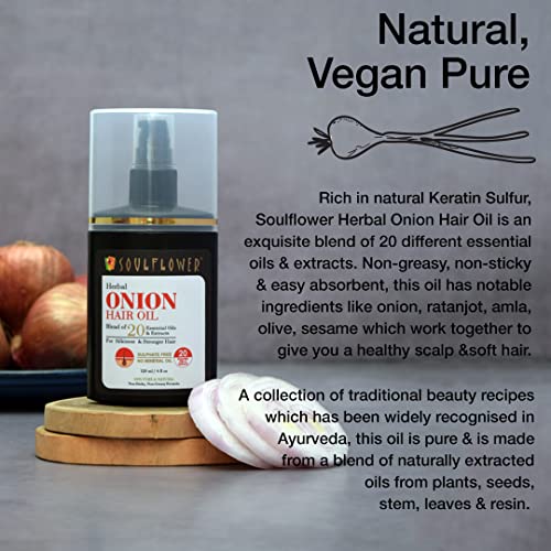 Soulflower Amla & Onion Hair Oil for Hair Growth & Hair Fall Control