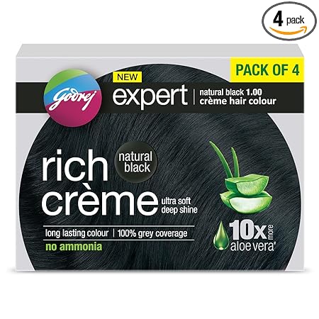 Godrej Expert Rich Creme Hair Colour (Pack of 4)