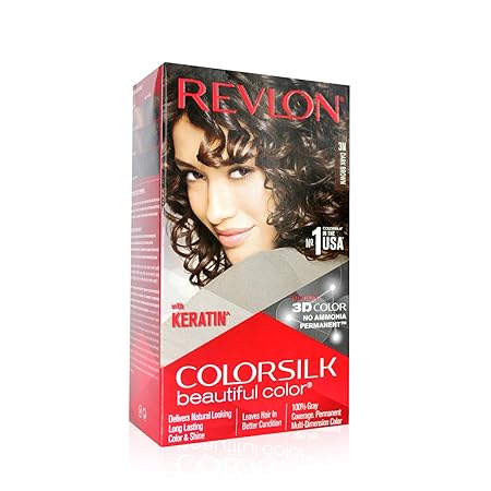 Revlon Color Silk Hair Color (3D Color Gel Technology) with Keratin | Dark Brown+ +