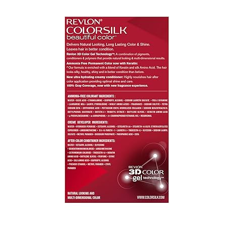 Revlon Color Silk Hair Color (3D Color Gel Technology) with Keratin | Dark Brown+ +