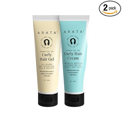 Arata Advanced Curl Care Curly Hair Cream & Advanced Curl Care Curly Hair Gel