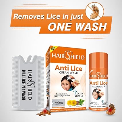 Hairshield Anti Lice Cream Wash Men & Women, Pack of 2