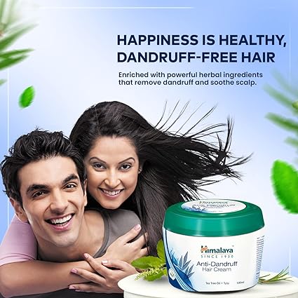 Himalaya Anti-Dandruff Hair Cream Non Sticky Oil Replacement Hair Cream For Women & Men,
