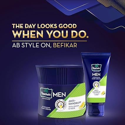 Parachute Advansed Men Hair Cream, Anti-Dandruff,  Pack of 3