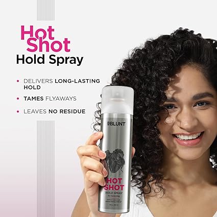 BBLUNT Hot Shot Hold Spray for Instant & Firm Hold