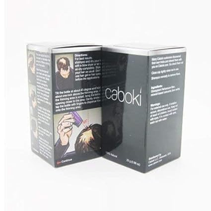 Rayon Caboki Hair Building Fiber is Absolutely Natural & Unnoticeable | Black