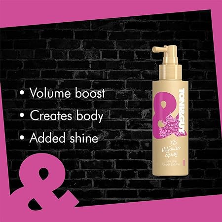 Toni& Guy 3D Volumiser Hair Spray for Hair Styling | Creates Body & Fullness