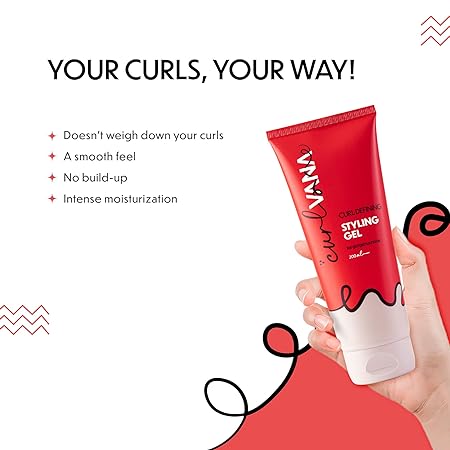 Curlvana Curl Defining All in One Styling Gel For Women & Men with Curly | Wavy | Coily Hair CG-Friendly