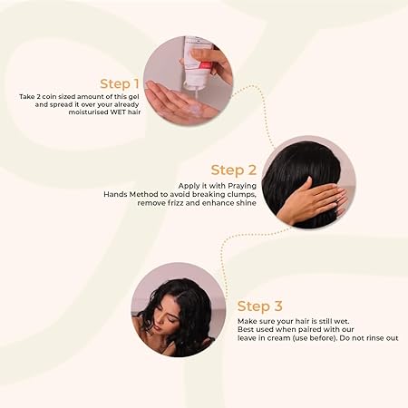 Fix My Curls | Curl Defining Hair Gel Enriched with Sunflower Oil & Keratin For Curly | Wavy | & Weak Hair