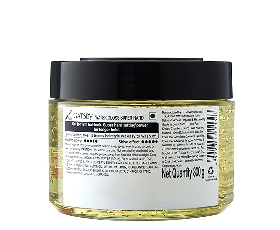 Gatsby Water Gloss Super Hard Wet Look Hair Gel