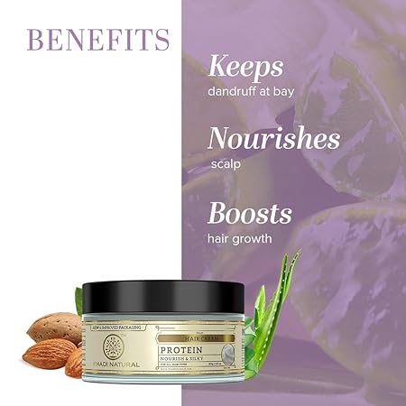 Khadi Natural Protein Hair Cream for Soft & Shiny Hair Cream for Silky Hair