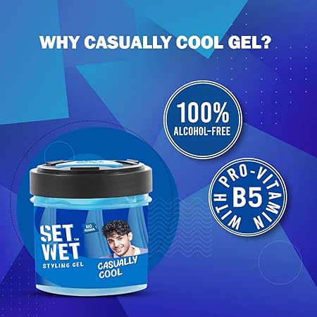 Set Wet Styling Hair Gel for Men Casually Cool