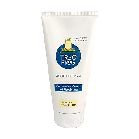 TRue FRoG Curl Defining Cream for Styling Curly | Wavy and Frizzy Hair with Marshmallow Root and Tucuma Butter