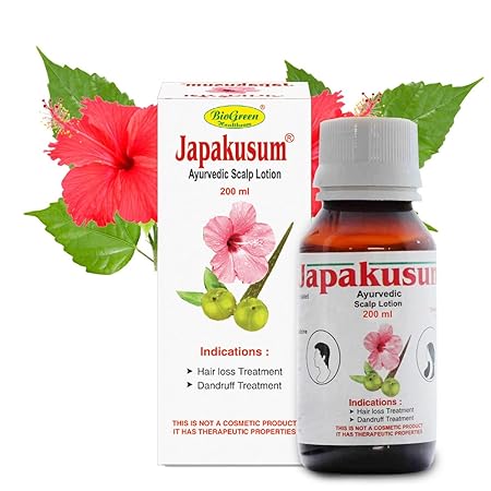 Biogreen Healthcare Japakusum Ayurvedic Scalp Lotion For Hair