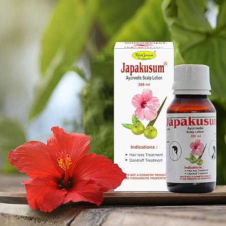 Biogreen Healthcare Japakusum Ayurvedic Scalp Lotion For Hair