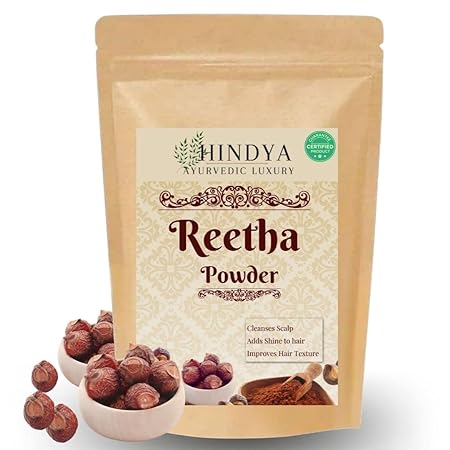 Amla Reetha Shikakai, Bhringraj and Hibiscus Powder for Hair, Pack of 5