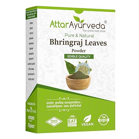Attar Ayurveda Natural Bhringraj Powder For Hair Growth