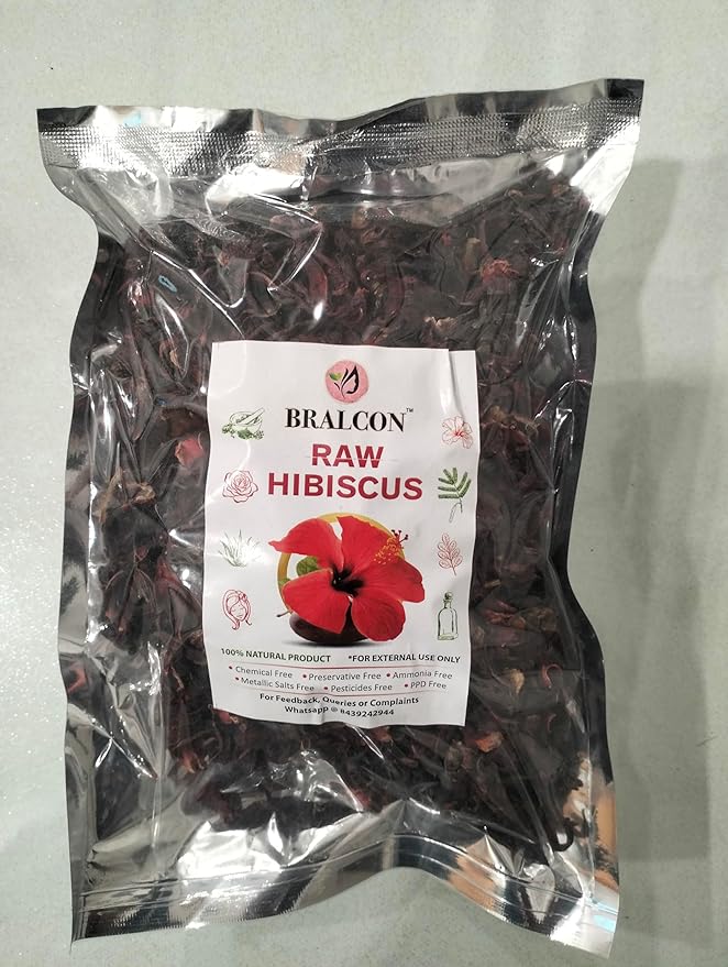 BRALCON Organic Raw Hibiscus Dry Hibiscus Flower