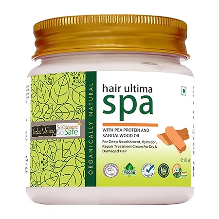 INDUS VALLEY 100% Organic Deep Nourishing Hair Ultima Spa For Dull and Damage Hair Treatment