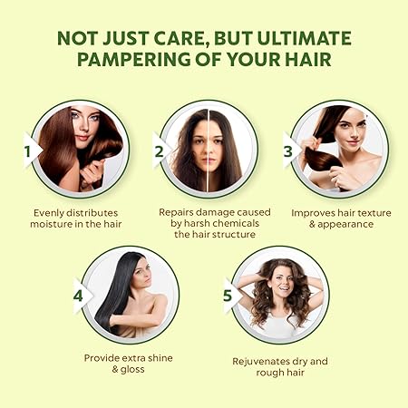INDUS VALLEY 100% Organic Deep Nourishing Hair Ultima Spa For Dull and Damage Hair Treatment