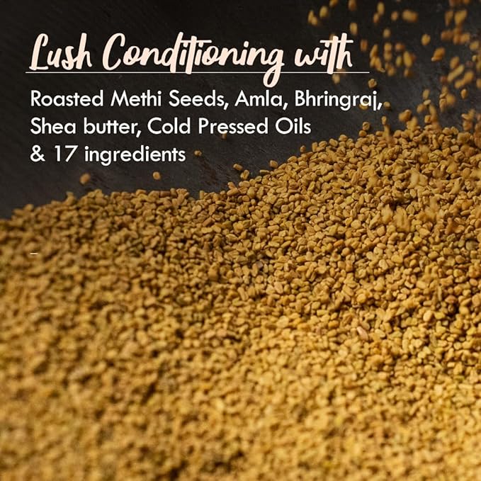 Nat Habit Crushed Tri-Leaf NutriMask - Hair Mask For Hairfall | Conditioning | Smoothening & Shine | Suitable For All Hair & Scalp Types