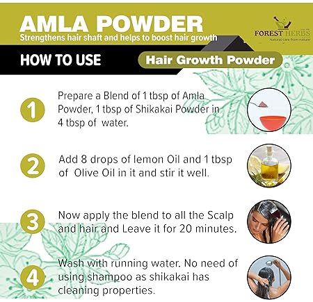 The Forest Herbs Natural Care From Nature Amla Indian Gooseberry Powder