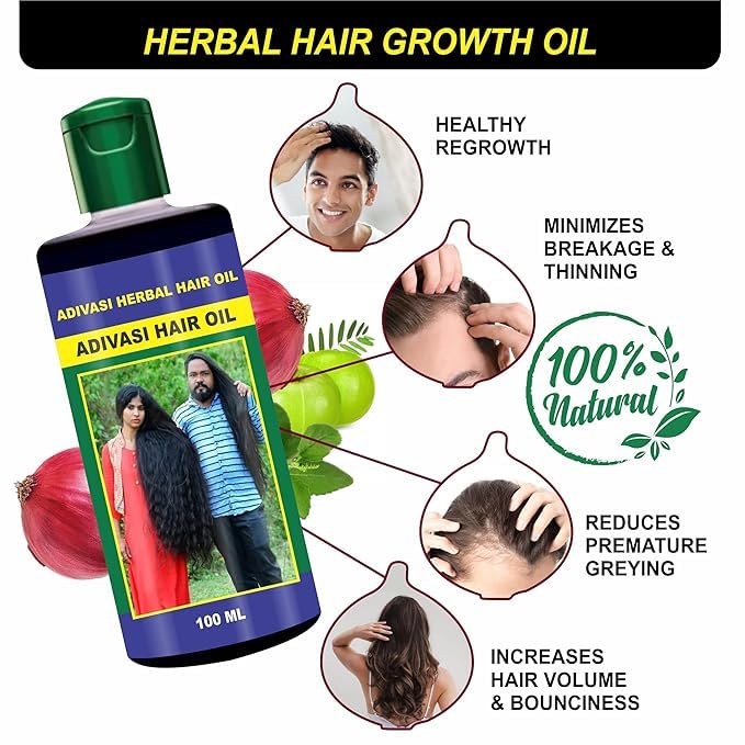 Adivasi hair oil original, Adivasi herbal hair oil for hair growth