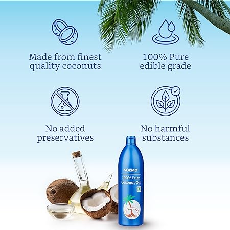 Amazon Brand - Solimo 100% Pure Coconut Oil
