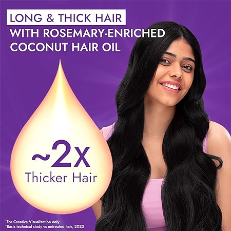 Parachute Advansed Rosemary-enriched Coconut Hair Oil Rosemary Hair Oil Long & Thick Hair