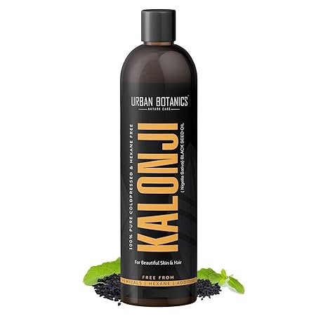 UrbanBotanics Premium Cold Pressed Kalonji Oil Virgin Grade Black Seed Oil Nigella Sativa