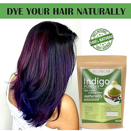 Florecer Indigo Powder Organic For Hair + Florecer Henna Powder For Hair+